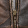 Men Antique Espresso Leather Puffer Coat | Luxury Winter Insulated Hooded Parka | Premium Distressed Lambskin Heavy Car Jacket