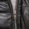 Men Obsidian Black Leather Puffer Coat | Luxury Winter Down Car Parka | Premium Quilted Lambskin Insulated Long Jacket