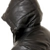Men Obsidian Black Leather Puffer Coat | Luxury Winter Down Car Parka | Premium Quilted Lambskin Insulated Long Jacket