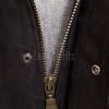 Men Dark Charcoal Suede Car Coat | Luxury Winter Matte Leather Overcoat | Premium Genuine Calfskin Tailored Minimalist Mid-Length Jacket