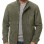Men Olive Green Nubuck Car Coat | Luxury Winter Matte Leather Overcoat | Premium Genuine Sheepskin Tailored Minimalist Mid-Length Jacket
