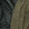 Men Olive Green Nubuck Car Coat | Luxury Winter Matte Leather Overcoat | Premium Genuine Sheepskin Tailored Minimalist Mid-Length Jacket