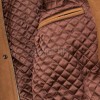 Men Cognac Tan Nubuck Leather Car Coat | Luxury Winter Matte Overcoat | Premium Genuine Sheepskin Tailored Mid-Length Suburban Jacket