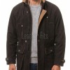 Men Dark Brown Suede Field Coat | Luxury Winter Contrast Trim Overcoat | Premium Genuine Lambskin Tailored Heavy Urban Parka Jacket
