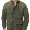 Men Olive Green Suede Field Coat | Luxury Winter Contrast Trim Parka | Premium Genuine Lambskin Tailored Longline Heavy Outerwear Jacket