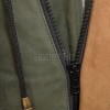 Men Olive Green Suede Field Coat | Luxury Winter Contrast Trim Parka | Premium Genuine Lambskin Tailored Longline Heavy Outerwear Jacket