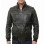 Men Black Leather Bomber Jacket - Premium Real Sheepskin Cargo Pocket Epaulet Flight Coat Casual Urban Aviator Outerwear
