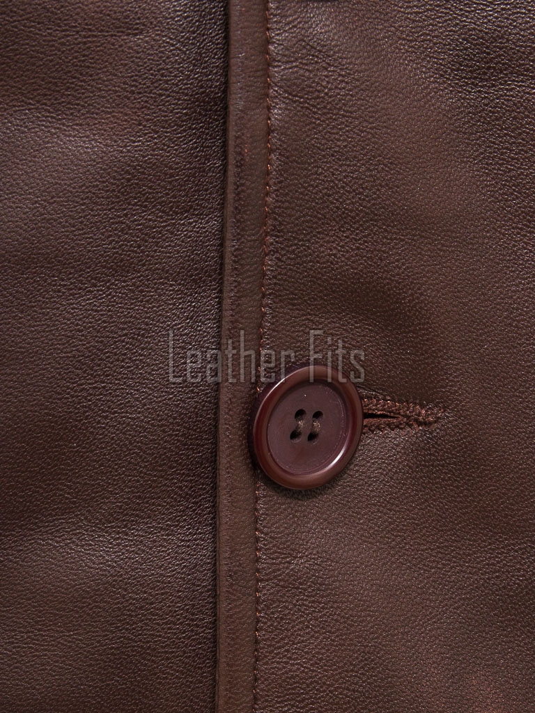 Men Dark Brown Leather Lapel Vest | Luxury Genuine Sheepskin Tailored Waistcoat | Premium Sleek Sleeveless Smart Casual Layering Jacket