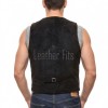 Men Olive Green Suede Vest | Luxury Genuine Sage Lambskin Waistcoat | Premium Soft Matte Sleeveless Country Gentleman Layering Jacket
