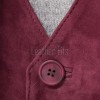 Men Merlot Suede Vest | Luxury Genuine Plum Lambskin Waistcoat | Premium Soft Matte Burgundy Sleeveless Evening Dress Gilet Jacket
