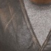 Men Distressed Leather Vest | Luxury Genuine Charcoal Sheepskin Waistcoat | Premium Antique Weathered Bronze Sleeveless Moto Biker Gilet
