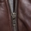 Men Espresso Brown Leather Puffer Vest | Luxury Genuine Chocolate Sheepskin Bodywarmer | Premium Quilted Insulated Stand Collar Gilet Jacket