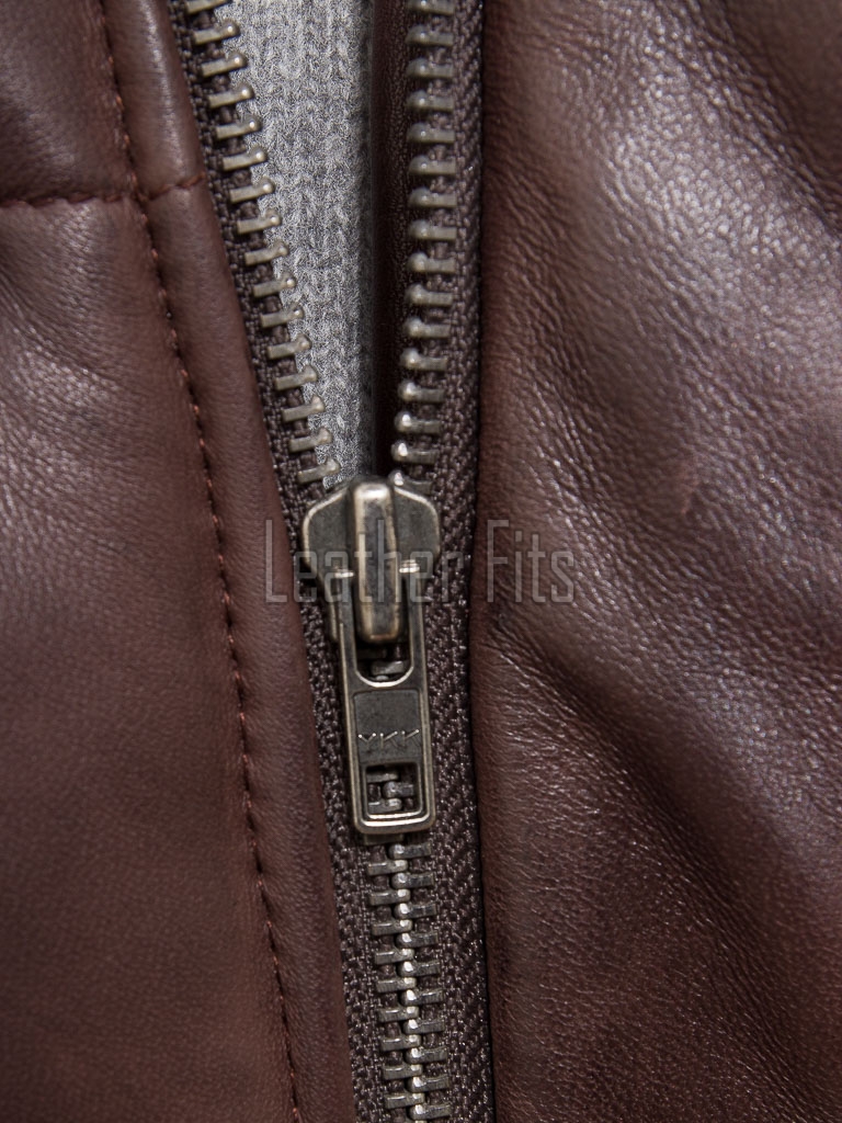 Men Espresso Brown Leather Puffer Vest | Luxury Genuine Chocolate Sheepskin Bodywarmer | Premium Quilted Insulated Stand Collar Gilet Jacket