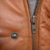 Men Ginger Leather Puffer Vest | Luxury Genuine Tan Sheepskin Bodywarmer | Premium Quilted Warm Insulated Stand Collar Gilet Jacket