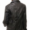 Sleek Onyx Black Leather Tailored Blazer - Women's Classic Single Breasted Button Up Structured Fit Premium Lambskin Corporate Smart Garment