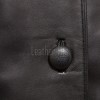 Sleek Onyx Black Leather Tailored Blazer - Women's Classic Single Breasted Button Up Structured Fit Premium Lambskin Corporate Smart Garment