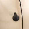 Regal Cream Beige Leather Contrast Blazer - Women's Luxury Single Breasted Dark Piping Trimmed Slim Fit Premium Lambskin Tailored Elite Garment