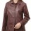 Vogue Burgundy Leather Structured Blazer - Women's Classic Single Breasted Leather Covered Button Fitted Premium Lambskin Wine Red Garments!