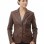 Artisanal Espresso Brown Leather Tailored Blazer - Women's Elite Two Button Notch Lapel Hand-Stitched Premium Lambskin Fitted Office Garment