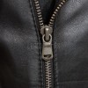 Women's Luxury Jet Black Leather Biker Jacket - Fitted Asymmetrical Genuine Cowhide Moto Outerwear with Waist Belt & Epaulets