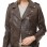 Women's Luxury Chocolate Brown Leather Biker Jacket - Fitted Asymmetrical Real Soft Cowhide Motorcycle Coat with Waist Belt & Epaulets