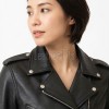 Women's Elite Black Leather Biker Jacket - Slim Fit Asymmetric Motorcycle Genuine Sheepskin Luxury Brando Branded Moto Coat