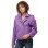 Women's Luxury Violet Purple Leather Biker Jacket - Slim Fit Asymmetric Genuine Lambskin Motorcycle Statement Moto Outerwear Coat