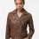 Women's Luxury Espresso Brown Leather Biker Jacket - Slim Fit Asymmetric Genuine Sheepskin Motorcycle Statement Cafe Racer Moto Coat