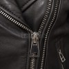 Women's Luxury Black Leather Biker Jacket - Slim Fit Asymmetric Genuine Lambskin Motorcycle Statement Classic Cafe Racer Coat