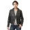 Women's Luxury Charcoal Black Leather Biker Jacket - Slim Fit Asymmetric Genuine Lambskin Motorcycle Statement Classic Multi-Zip Coat