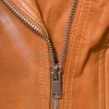 Women's Opulent Tan Leather Biker Jacket - Slim Fit Asymmetric Genuine Sheepskin Motorcycle Statement Classic Camel Moto Coat
