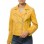 Women's Sumptuous Yellow Leather Biker Jacket - Slim Fit Asymmetric Genuine Cowhide Motorcycle Statement Classic Mustard Moto Coat