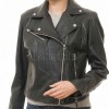 Women's Pristine Black Leather Biker Jacket - Slim Fit Asymmetric Genuine Lambskin Motorcycle Minimalist Classic Chic Moto Coat