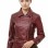 Women's Bespoke Maroon Leather Biker Jacket - Slim Fit Asymmetric Genuine Lambskin Motorcycle Classic Longline Belted Moto Coat