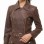 Women's Sumptuous Brown Leather Biker Jacket - Slim Fit Asymmetric Genuine Lambskin Motorcycle Classic Longline Belted Moto Coat