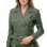Women's Opulent Green Leather Biker Jacket - Slim Fit Asymmetric Genuine Lambskin Motorcycle Classic Longline Belted Moto Coat