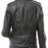 Women's Sumptuous Black Leather Biker Jacket - Slim Fit Asymmetric Genuine Lambskin Motorcycle Classic Cropped Buckle Moto Coat