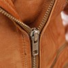 Women's Sumptuous Tan Leather Biker Jacket - Slim Fit Asymmetric Genuine Lambskin Motorcycle Classic Cropped Quad-Zip Moto Coat