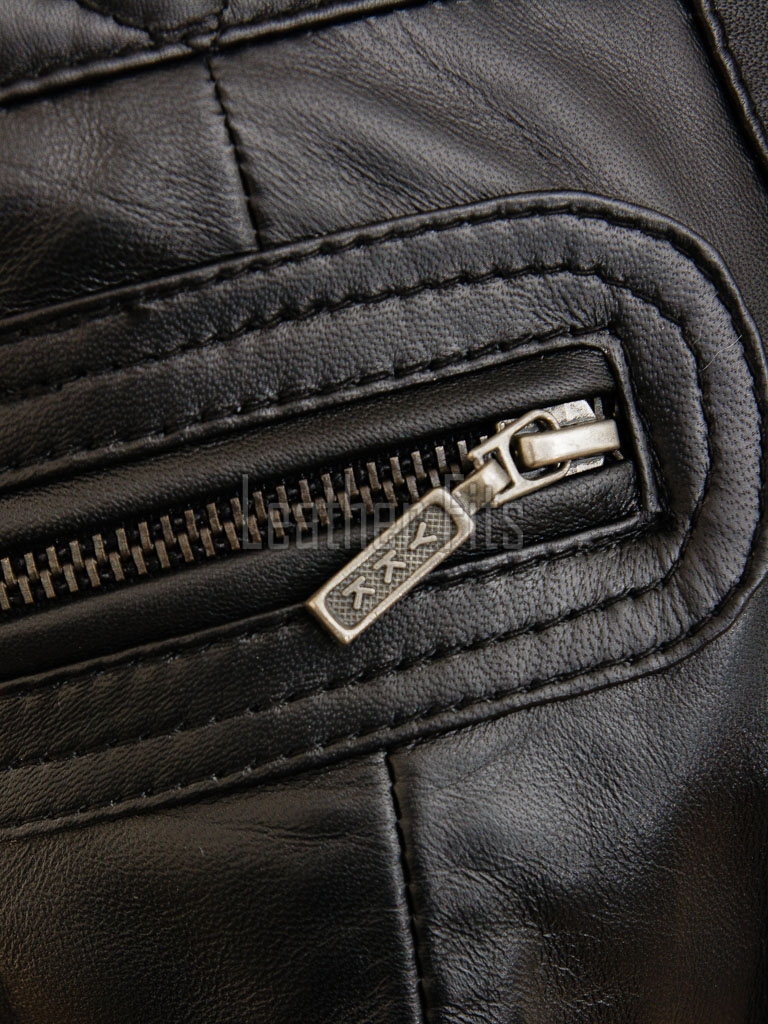 Women's Summit Luxury Black Leather Biker Jacket - Slim Fit Diamond Quilted Genuine Lambskin Classic Cafe Racer Chic Moto Coat