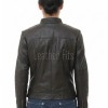 Women's Celestial Luxury Dark Brown Leather Biker Jacket - Slim Fit Genuine Lambskin Pleated Multi-Zip Cafe Racer Motorcycle Coat