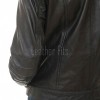 Women's Celestial Luxury Dark Brown Leather Biker Jacket - Slim Fit Genuine Lambskin Pleated Multi-Zip Cafe Racer Motorcycle Coat