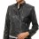 Women's Nocturne Luxury Black Leather Biker Jacket - Slim Fit Genuine Lambskin Asymmetrical Motorcycle Moto Side-Zip Coat