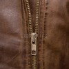 Women's Celestia Luxury Antique Brown Leather Biker Jacket - Slim Fit Genuine Lambskin Asymmetrical Motorcycle Moto Side-Zip Coat