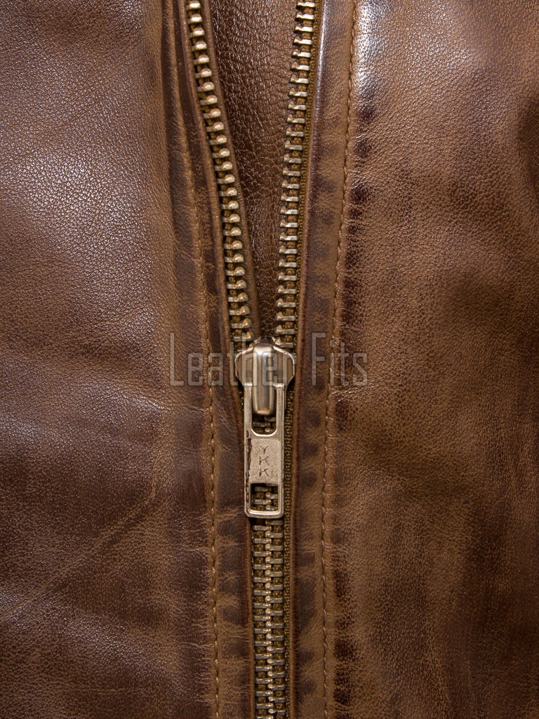 Women's Celestia Luxury Antique Brown Leather Biker Jacket - Slim Fit Genuine Lambskin Asymmetrical Motorcycle Moto Side-Zip Coat