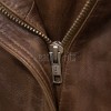 Women's Sovereign Sienna Brown Leather Biker Jacket - Slim Fit Genuine Sheepskin Asymmetrical Funnel-Neck Motorcycle Moto jacket