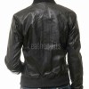 Sovereign Midnight Black Lambskin Bomber Jacket - Feminine Fit Sporty Ribbed Collar Classic Heritage Leather Air Force Style Rider Apparel