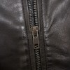 Sovereign Midnight Black Lambskin Bomber Jacket - Feminine Fit Sporty Ribbed Collar Classic Heritage Leather Air Force Style Rider Apparel