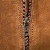 Prestige Tobacco Brown Suede Bomber Jacket - Feminine Fit Sporty Ribbed Collar Classic Heritage Leather Air Force Style Rider Apparel