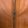Sumptuous Cognac Tan Lambskin Bomber Jacket - Tailored Ribbed Trim Slim Fit Classic Women's Genuine Leather Air Force Style Aviators Apparel