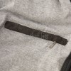 Regal Distressed Charcoal Leather Bomber Jacket - Feminine Fold Collar Snap Chest Pocket Ribbed Knit Waist Vintage Flight Sporty Rider Garment